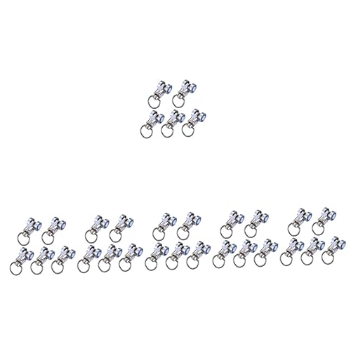 Garneck 30 STK Vorhang Zubehör Rollgleiter Für Vorhänge Vorhangschiene Vorhanglagerrolle Deckenradträger Raffhalterhaken Für Gardinen Duschvorhang Schiene Schieberegler Metall Schwer von Garneck