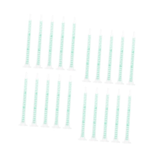 Garneck 30 Stück Teiliges Ab Epoxid Mischrohr Statische Mischdüsen aus PP Effiziente Kleber Dosierrohre mit Laminar Flow Spirale Geeignet für Präzises Mischen und Auftragen von Kunstharz von Garneck