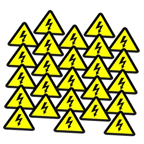 Garneck 30 Stück Teiliges Selbstklebende Elektrische Warnaufkleber Gelbe Dreiecksschilder mit Blitzsymbol Starke Haftung Langlebig Geeignet für Elektroinstallationen Werkstätten und Garneck 30 Stück Teiliges Selbstklebende Elektrische Warnaufkleber Gelbe Dreiecksschilder mit Blitzsymbol Starke Haftung Langlebig Geeignet für Elektroinstallationen Werkstätten und von Garneck