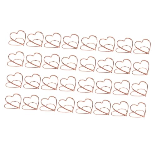 Garneck 32stücke Teiliges Herzform Memo Clips Dekorative Fotohalter Für Tische Namens Und Platzkartenhalter Für Hochzeiten Partys Büro Und Events Design von Garneck
