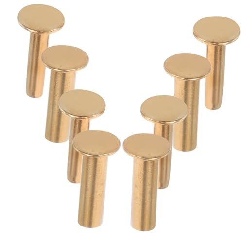 Garneck 4 Paare Edelstahl Messergriff Nieten DIY Reparaturset für Küchenmesser Griffbefestigung Rostfrei Poliert Komfortabel Vielseitig für Küchenmessergriff Restaurationsprojekte von Garneck
