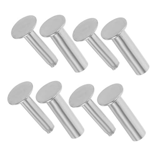 Garneck 4 Paare Nieten am Griff eines Küchenmessers Küchenmesser Nieten Messergriff Zubehör befestigungshaken Messergriff DIY Befestigungsniete Messergriff-Ersatzniete Rostfreier Stahl von Garneck