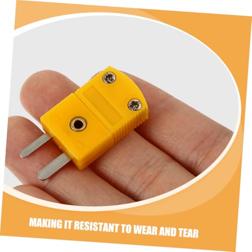 Garneck 4 Sätze K Thermoelement Stecker und Buchse Adapter aus Abs Langlebig und Flexibel Stabile Signalübertragung für Präzise Temperaturmessung Geeignet für Industrie Laboreinsatz Gelb Garneck 4 Sätze K Thermoelement Stecker und Buchse Adapter aus Abs Langlebig und Flexibel Stabile Signalübertragung für Präzise Temperaturmessung Geeignet für Industrie Laboreinsatz Gelb von Garneck