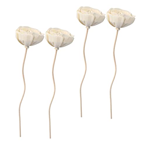 Garneck 4 Stück Aromatherapie Rattan Öl Diffusoren Duftdiffusor Funktioniert Diffusoren Zubehör Auto Tragbar Holzkohle Geruchsabsorber Halter Duftstäbchen Luftbefeuchter von Garneck