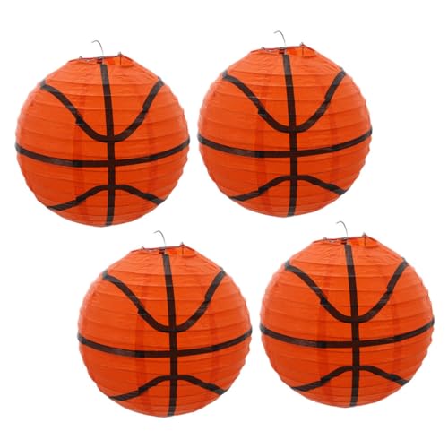 Garneck 4 Stück Basketball-Laterne Papier Geburtstagsdekoration mit LED-Leuchten Basketball Dekoration Basketball Geburtstagsdeko Partydekorationen Hängende Laterne in Basketballform Eisen Garneck 4 Stück Basketball-Laterne Papier Geburtstagsdekoration mit LED-Leuchten Basketball Dekoration Basketball Geburtstagsdeko Partydekorationen Hängende Laterne in Basketballform Eisen von Garneck