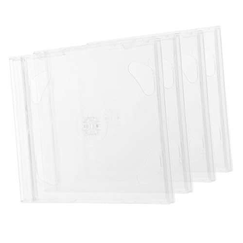 Garneck 4 Stück CD Aufbewahrungsbox Transparent Wiederverwendbar Langlebig Disc Organizer Schutzbox für DVDs Kratzfest Platzsparend Praktisch Garneck 4 Stück CD Aufbewahrungsbox Transparent Wiederverwendbar Langlebig Disc Organizer Schutzbox für DVDs Kratzfest Platzsparend Praktisch von Garneck