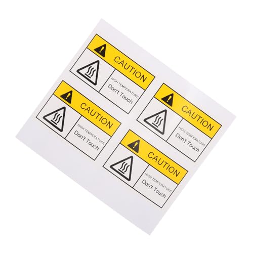 Garneck 4 Stück Hochtemperatur Warnaufkleber Hitzeflächen Warnschild Selbstklebend Für Maschinen Oberfläche Sicherheitsschutz Vorsicht Nicht Berühren Hinweis Garneck 4 Stück Hochtemperatur Warnaufkleber Hitzeflächen Warnschild Selbstklebend Für Maschinen Oberfläche Sicherheitsschutz Vorsicht Nicht Berühren Hinweis von Garneck