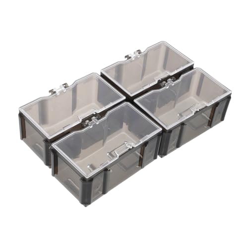 Garneck 4 Stück Kunststoff-displayboxen, Figuren-vitrine, Stapelbare Sammlerbox, Staubdichte Aufbewahrungsbox Für Sammlerstücke Und Actionfiguren Garneck 4 Stück Kunststoff-displayboxen, Figuren-vitrine, Stapelbare Sammlerbox, Staubdichte Aufbewahrungsbox Für Sammlerstücke Und Actionfiguren von Garneck