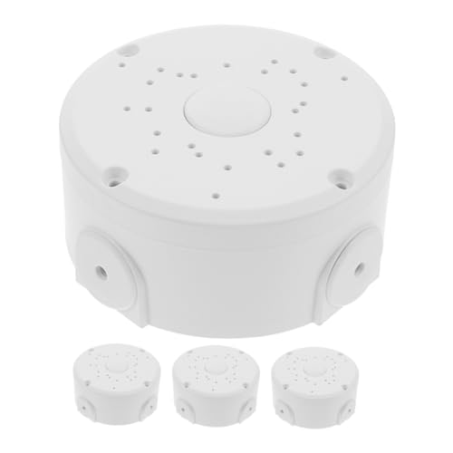 Garneck 4 Stück Runde Anschlussdose aus Wetterfestem Kunststoff Wasserdichte Kabelbox mit Multifunktionaler Belüftung Halbkugelförmig für Wand und Deckenmontage im Außenbereich von Garneck