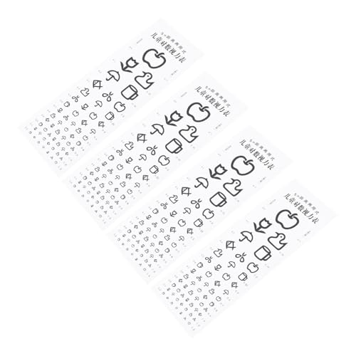 Garneck 4 Stück Standard Augentesttafeln PVC Präzise Logarithmus Sehtesttafeln für Zuhause Schule Arzt Visuelle Prüfung Garneck 4 Stück Standard Augentesttafeln PVC Präzise Logarithmus Sehtesttafeln für Zuhause Schule Arzt Visuelle Prüfung von Garneck