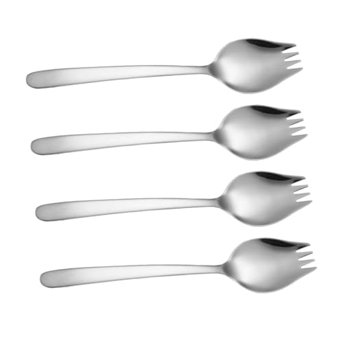 Garneck 4 Stück Teiliges Edelstahl Salatlöffel Gabel Multifunktional Leicht Kompakt für Obst Salat Camping und Restaurantgebrauch Garneck 4 Stück Teiliges Edelstahl Salatlöffel Gabel Multifunktional Leicht Kompakt für Obst Salat Camping und Restaurantgebrauch von Garneck