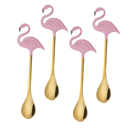 Garneck 4 Stück Teiliges Flamingo Kaffeelöffel Edelstahl Dessertlöffel Kreative Rührlöffel für Kaffee Tee Milch Heiße Schokolade Elegant Praktisch für Getränke und Desserts Garneck 4 Stück Teiliges Flamingo Kaffeelöffel Edelstahl Dessertlöffel Kreative Rührlöffel für Kaffee Tee Milch Heiße Schokolade Elegant Praktisch für Getränke und Desserts von Garneck