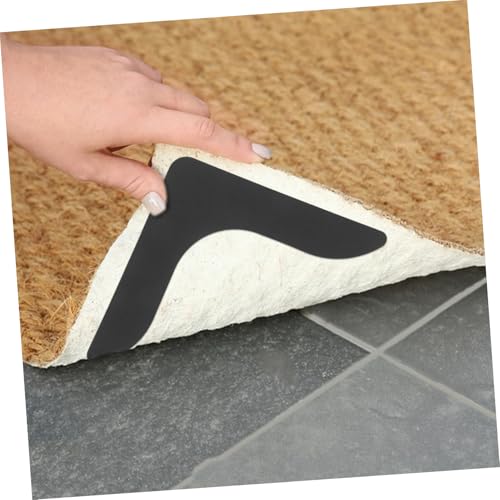 Garneck 4 Stück Teiliges Rutsch Teppichband mit Nano Kleber Waschbare Rechteckige Teppich Pads für Zuhause Doppelseitig Stark Haftend Verhindert Teppichrutschen und Glättet Ecken Garneck 4 Stück Teiliges Rutsch Teppichband mit Nano Kleber Waschbare Rechteckige Teppich Pads für Zuhause Doppelseitig Stark Haftend Verhindert Teppichrutschen und Glättet Ecken von Garneck