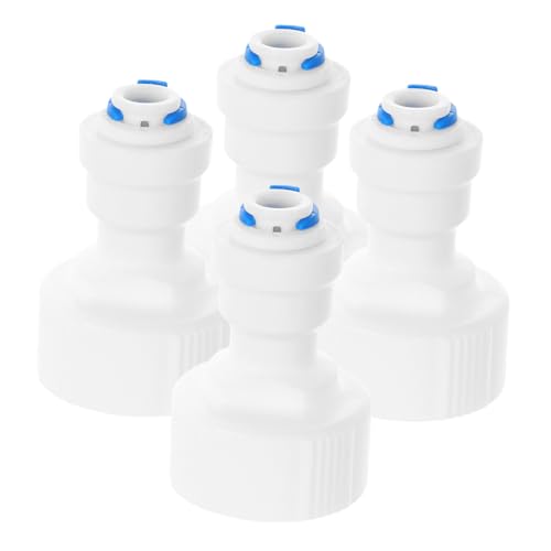 Garneck 4 Stück Teiliges Schnellanschluss für Wasserleitungen aus Robustem PP Material Auslaufsicher Kompatibel mit Verschiedenen Wasserfiltern Installieren als Wasseranschlussadapter für Garneck 4 Stück Teiliges Schnellanschluss für Wasserleitungen aus Robustem PP Material Auslaufsicher Kompatibel mit Verschiedenen Wasserfiltern Installieren als Wasseranschlussadapter für von Garneck