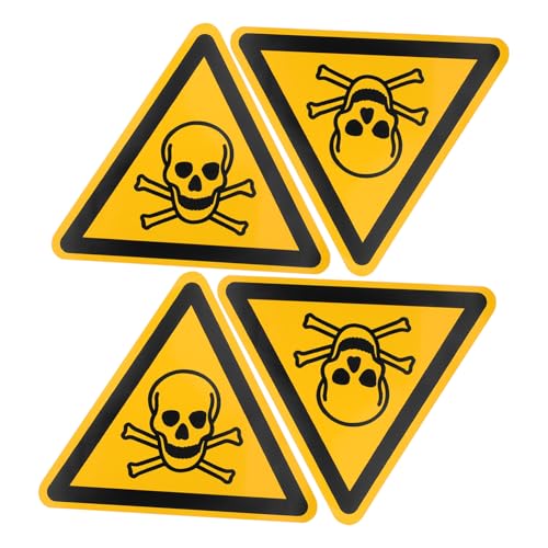 Garneck 4 Stück Teiliges Selbstklebende Warnschilder Giftstoff Warnhinweis PVC Aufkleber für Betrieb zur Gefahrenkennzeichnung und Unfallprävention Garneck 4 Stück Teiliges Selbstklebende Warnschilder Giftstoff Warnhinweis PVC Aufkleber für Betrieb zur Gefahrenkennzeichnung und Unfallprävention von Garneck