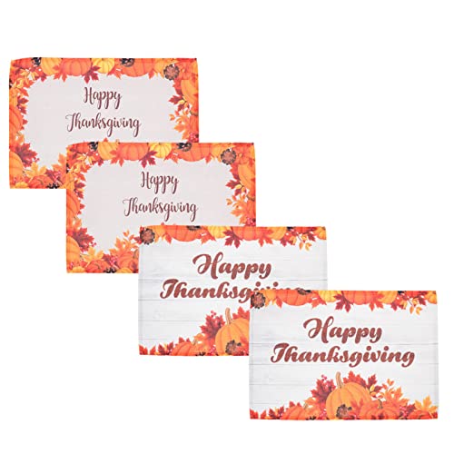 Garneck 4 Stück Teiliges Thanksgiving Tischset mit Kürbis Ahornblatt Motiv Dekorative Wiederverwendbare Platzdeckchen für Restaurant und Zuhause Hitzebeständig Vielseitig Einsetzbar Garneck 4 Stück Teiliges Thanksgiving Tischset mit Kürbis Ahornblatt Motiv Dekorative Wiederverwendbare Platzdeckchen für Restaurant und Zuhause Hitzebeständig Vielseitig Einsetzbar von Garneck