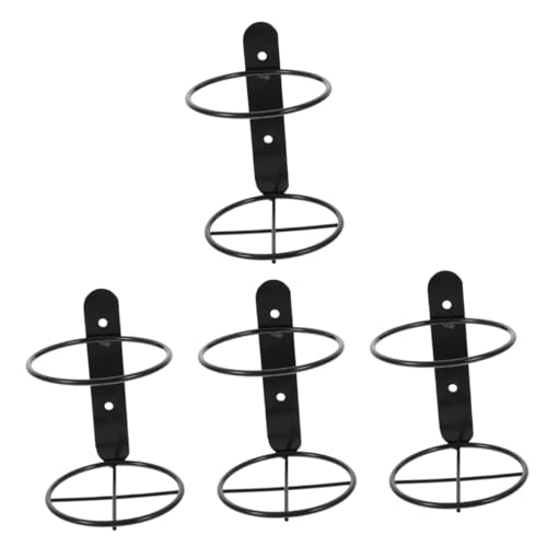 Garneck 4 Stück Wandmontierter Weinhalter aus Robustem Eleganter Flaschenständer für Einzelweinflaschen Zuhause Bars und Stilvolle Dekoration zu Reinigen und Langlebig von Garneck
