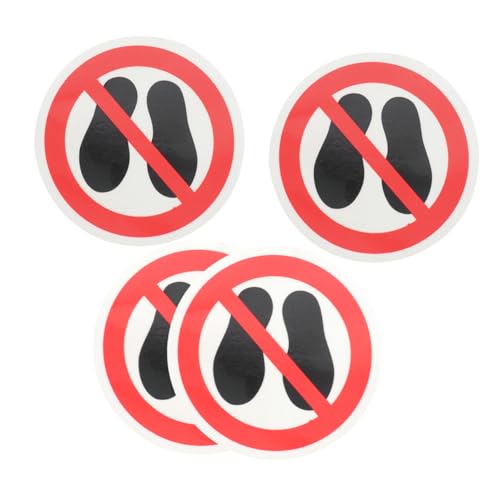 Garneck 4 Stück Warnaufkleber No Step Aufkleber Bodenschutz Vinyl Aufkleber Robust Hohe Sichtbarkeit für Innen Außen Sicherheitswarnung Arbeitsplatz Fußboden Garneck 4 Stück Warnaufkleber No Step Aufkleber Bodenschutz Vinyl Aufkleber Robust Hohe Sichtbarkeit für Innen Außen Sicherheitswarnung Arbeitsplatz Fußboden von Garneck