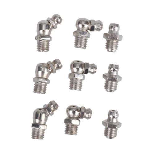 Garneck 45 Stück Teiliges Schmiernippel Sortiment Gerade und Abgewinkelt Grease Fitting Kit für Fettpresse und Mechanische Ausrüstung Garneck 45 Stück Teiliges Schmiernippel Sortiment Gerade und Abgewinkelt Grease Fitting Kit für Fettpresse und Mechanische Ausrüstung von Garneck