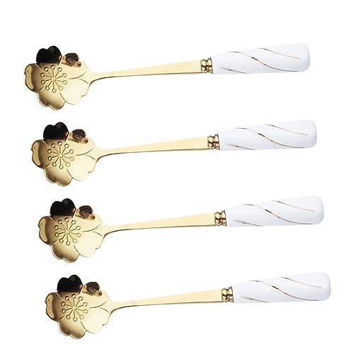 Garneck 4stücke Blumen Dessertlöffel Mehrzweck Kuchenlöffel Haushalt Eis Portionierer Langlebig Praktisch Reinigbar Garneck 4stücke Blumen Dessertlöffel Mehrzweck Kuchenlöffel Haushalt Eis Portionierer Langlebig Praktisch Reinigbar von Garneck