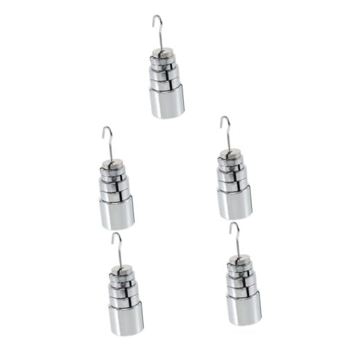 Garneck 5 Sätze Schlitzgewichten mit Haken für Physik Experimente Langlebig und Korrosionsbeständig für Unterricht und Mechanische Versuche von Garneck