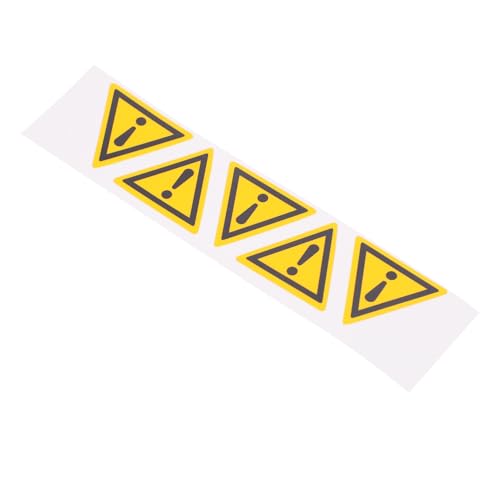 Garneck 5 Stck Warnaufkleber Selbstklebend Dreieckiger Ausrufezeichen warnsticker für Gefahrenbereiche Sichtbare Reflektierende Sicherheitsmarkierung Wasserfest Praktisch und Lesbar von Garneck