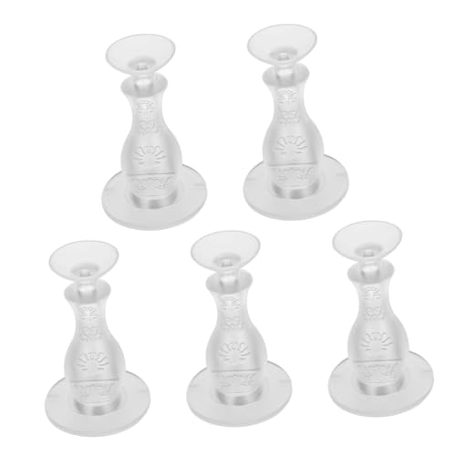 Garneck 5 Stück Selbstklebende PVC Kollisions Türpolster für Wand und Bodenschutz Einfache Installation für Bad Büro und Zuhause von Garneck