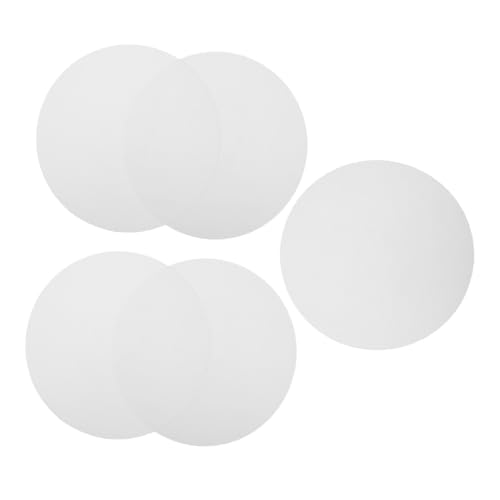 Garneck 5 Stück Stoff Lampenschirm Diffusor Rund 4cm Hochtemperaturbeständig Einfach Anzubringen Sanftes Licht Für Pendelleuchten Und Deckenleuchten von Garneck