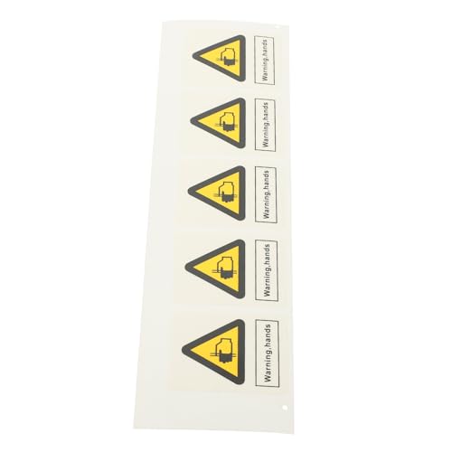Garneck 5 Stück Teiliges Hand Quetschgefahr Warnaufkleber Pp synthetikpapier Langlebig Selbstklebend Sicherheitslabel Maschinenwarnung Deutlich Sichtbar von Garneck