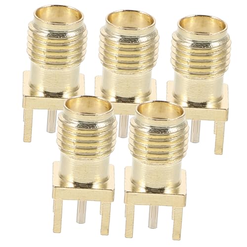 Garneck 5 Stück Teiliges Sma Edge Mount Koaxial Stecker Vertikal Langlebiger Metallanschluss Stabile Verbindung für Drahtlose Kommunikation und Elektronische Geräte Garneck 5 Stück Teiliges Sma Edge Mount Koaxial Stecker Vertikal Langlebiger Metallanschluss Stabile Verbindung für Drahtlose Kommunikation und Elektronische Geräte von Garneck