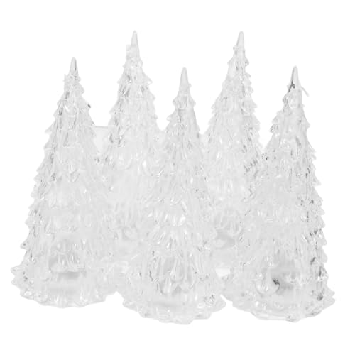 Garneck 5 Stück leuchtender Weihnachtsbaum LED Weihnachtsbaum beleuchteter Weihnachtsbaum geführter Feiertagsbaum geführter Mini-Weihnachtsbaum LED beleuchteter Baum Acryl Transparent Garneck 5 Stück leuchtender Weihnachtsbaum LED Weihnachtsbaum beleuchteter Weihnachtsbaum geführter Feiertagsbaum geführter Mini-Weihnachtsbaum LED beleuchteter Baum Acryl Transparent von Garneck