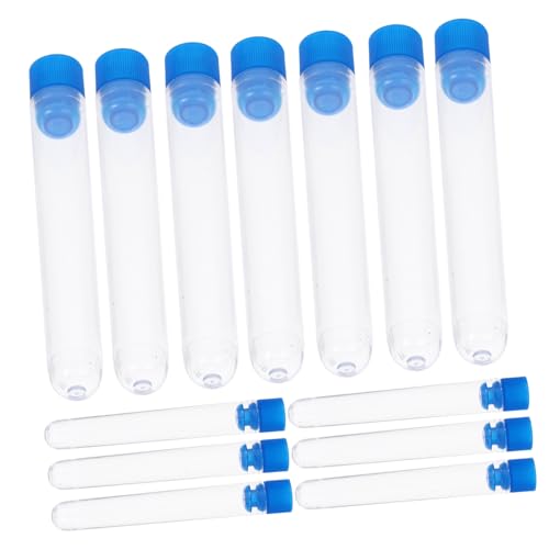 Garneck 50 Stück Transparente mit Deckel Stabile Probenröhrchen für Labor Pflanzen test und Wissenschaftliche Experimente Korrosionsbeständig Temperaturfest von Garneck