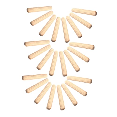 Garneck 500 Stück Dübel Rundstäbe Unbehandelte Holzdübel Präzise Vorgestanzte Holzstäbe Für Möbelreparatur Modellbau Bastelbedarf Holzverbindungen von Garneck