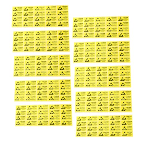Garneck 500 Stück Selbstklebende Warnaufkleber für Elektrostatische Geräte Langlebig Haftend Praktische Warnhinweise für Elektronische Produkte Geeignet für Industrie Werkstatt und Garneck 500 Stück Selbstklebende Warnaufkleber für Elektrostatische Geräte Langlebig Haftend Praktische Warnhinweise für Elektronische Produkte Geeignet für Industrie Werkstatt und von Garneck