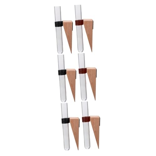 Garneck 6 Sätze Wandhängende Hydroponik Vase Kunststoff Reagenzglas Pflanzenhalter für Indoor Wanddekoration Hydroponische Vermehrungsstation für Luftpflanzen und Blumen Garneck 6 Sätze Wandhängende Hydroponik Vase Kunststoff Reagenzglas Pflanzenhalter für Indoor Wanddekoration Hydroponische Vermehrungsstation für Luftpflanzen und Blumen von Garneck