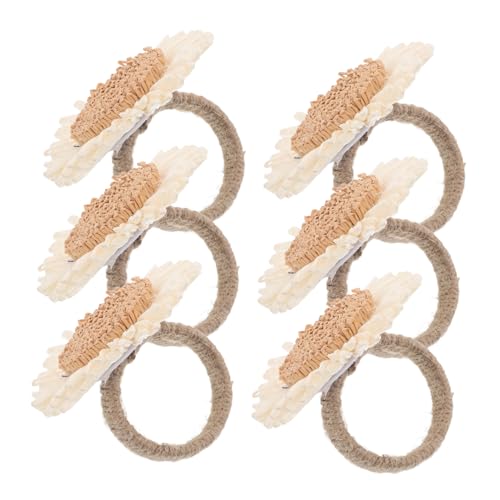 Garneck 6 Stück Blumen Serviettenringe Gewebte Gänseblümchen Napkin Holder Ländliches Design Sicherer Halt Kompakte für Feiertags Frühlingsdekorationen Am Esstisch Garneck 6 Stück Blumen Serviettenringe Gewebte Gänseblümchen Napkin Holder Ländliches Design Sicherer Halt Kompakte für Feiertags Frühlingsdekorationen Am Esstisch von Garneck