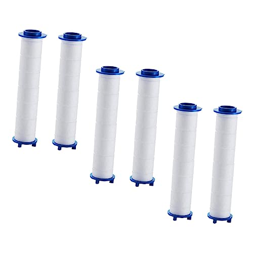 Garneck 6 Stück Teiliges Duschkopf Ersatzfilter Hochdruck Wasserfilter mit Baumwollkern für Badezimmer und Praktische Anwendung Effizient und Einfach zu Reinigen von Garneck