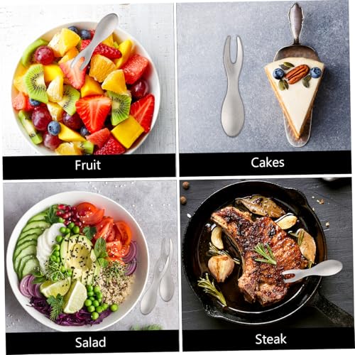 Garneck 6 Stück Teiliges Edelstahl Obstgabel Kreative Stabile Pick gabeln mit Komfortablem Griff Handlich für Picknick Party Hochzeit Vielseitiges Stilvolles Besteck Garneck 6 Stück Teiliges Edelstahl Obstgabel Kreative Stabile Pick gabeln mit Komfortablem Griff Handlich für Picknick Party Hochzeit Vielseitiges Stilvolles Besteck von Garneck