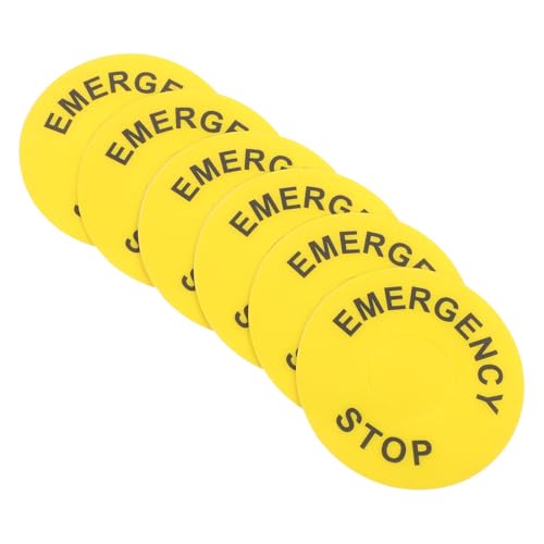 Garneck 6 Stück Teiliges Not aus Selbstklebend Gelb für Industrielle Maschinen Hohe Sichtbarkeit und Einfache Montage Notstopp tasten Geeignet für Elektrische Geräte und Produktionslinien Garneck 6 Stück Teiliges Not aus Selbstklebend Gelb für Industrielle Maschinen Hohe Sichtbarkeit und Einfache Montage Notstopp tasten Geeignet für Elektrische Geräte und Produktionslinien von Garneck