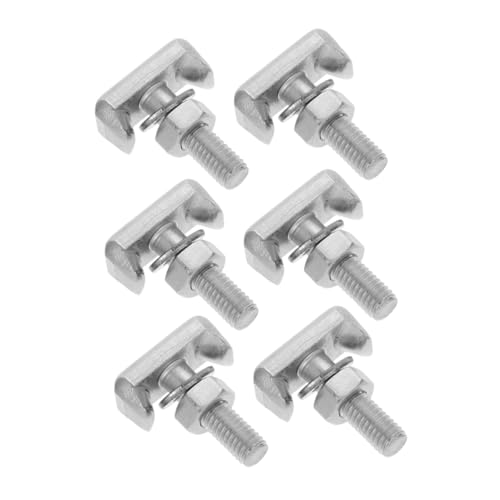 Garneck 6 Stück Teiliges Set Edelstahl T Förmige Schrauben für Autobatterieanschluss mit Bergförmigem Design Korrosionsbeständig für Stabile Batterie Terminal Befestigung und Universellen von Garneck