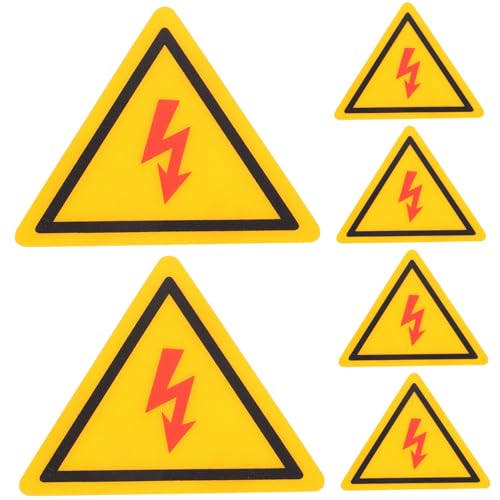 Garneck 6 Stück Teiliges Wasserdichter Reißfester Hochspannungs Warnaufkleber aus PC Material Selbstklebend Elektrisches Warnschild für Industriegeräte Baustellen und Sicherheitsschutz Garneck 6 Stück Teiliges Wasserdichter Reißfester Hochspannungs Warnaufkleber aus PC Material Selbstklebend Elektrisches Warnschild für Industriegeräte Baustellen und Sicherheitsschutz von Garneck