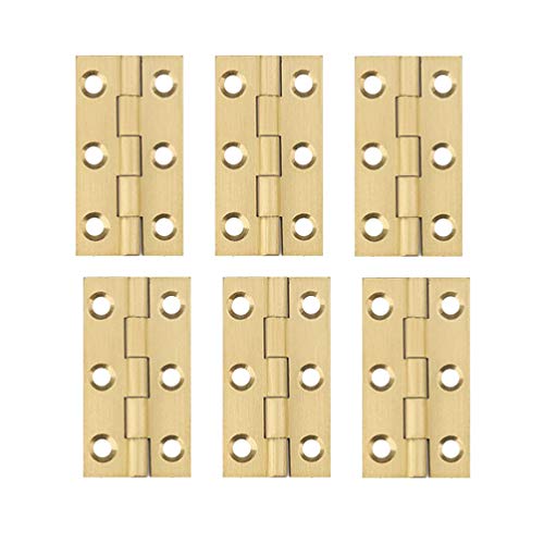 Garneck 6 Stück Türscharniere Flache Scharniere Kupferkugellagerscharniere für Türfenster 2 Zoll von Garneck