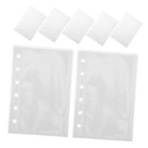 Garneck 60 Stück Scrapbook Binder Transparente Clips Binder Einlagen Binder Fotohüllen Hängeklammern Karten Binder Hüllen Notizbuch Binder Aufkleber Organizer Binder Büroprodukte von Garneck