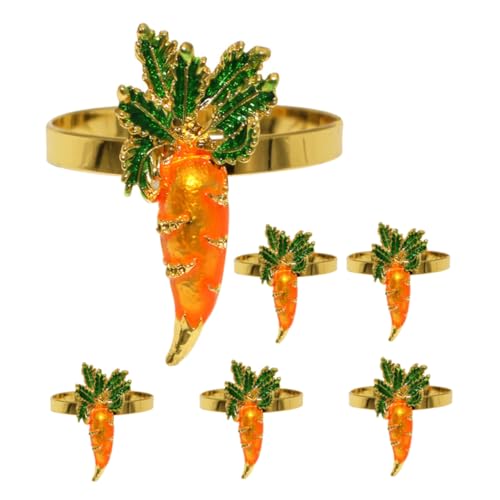 Garneck 6st Karotten-serviettenringe Vergoldete Ringe Thanksgiving-serviettenringe Goldene Serviettenringe Schmucktablett Goldene Stapelbare Ringe Teller Inhaber Ringhalter Knöchel Metall Garneck 6st Karotten-serviettenringe Vergoldete Ringe Thanksgiving-serviettenringe Goldene Serviettenringe Schmucktablett Goldene Stapelbare Ringe Teller Inhaber Ringhalter Knöchel Metall von Garneck