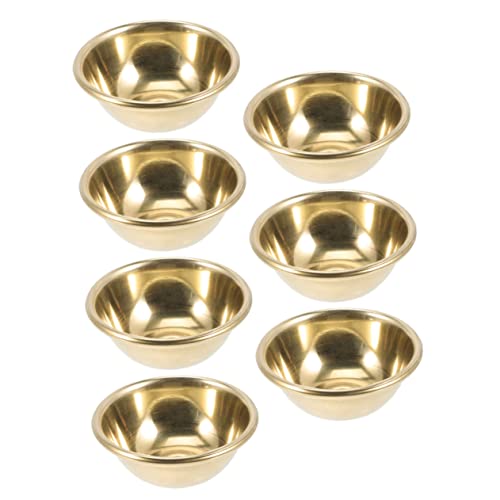 Garneck 7 Stück Tibetische Opferschalen Altar-Opferschale Tempel-Opferbecher Altarbecher Wasserbecher Wasserbehälter Weihrauchbrenner Goldenes Messing Manuelle Opferschale Aus Garneck 7 Stück Tibetische Opferschalen Altar-Opferschale Tempel-Opferbecher Altarbecher Wasserbecher Wasserbehälter Weihrauchbrenner Goldenes Messing Manuelle Opferschale Aus von Garneck