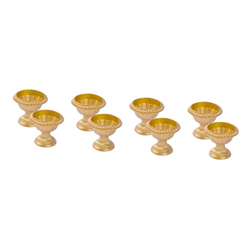 Garneck 8 STK Europäisches Römisches Becken Straßenblumenstand Urne Blumentopf Säulenpflanzer Dekorative Säulen Retro-gartenpflanzentopf Urnenvase Europäischer Stil Hochzeitsblumen Plastik von Garneck