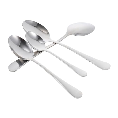 Garneck 8 Stück Teiliges Edelstahl Kochlöffel mit Langem Griff Schöpflöffel für Reis und Suppe Rutschfest Ergonomisch Spülmaschinengeeignet für Familie Restaurant und Hotelgebrauch von Garneck