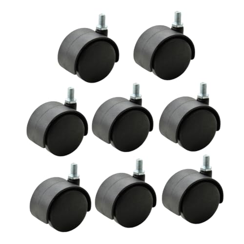 Garneck 8 Stück Teiliges Gewindeschraube Bürostuhlrollen aus Kunststoff Geräuscharme Möbelräder für Parkett Teppich und Glatte Böden Leichtgängig und Verschleißfrei Garneck 8 Stück Teiliges Gewindeschraube Bürostuhlrollen aus Kunststoff Geräuscharme Möbelräder für Parkett Teppich und Glatte Böden Leichtgängig und Verschleißfrei von Garneck