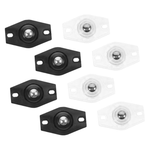Garneck 8 Stück Teiliges Selbstklebende Schwenkbare Mini kugelrollen für Aufbewahrungsboxen und Mülltonnen Kleine Geräuscharme Transportrollen Transparent mit Schwarzem Stahlkugellager Garneck 8 Stück Teiliges Selbstklebende Schwenkbare Mini kugelrollen für Aufbewahrungsboxen und Mülltonnen Kleine Geräuscharme Transportrollen Transparent mit Schwarzem Stahlkugellager von Garneck