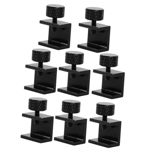 Garneck 8 Stück Teiliges Verstellbare Aluminiumlegierung Hot Bed Glass Clamp Drucker Stabile Befestigungsklemmen für Glasplattform Langlebig Einfach zu Montieren und Werkzeugfrei von Garneck